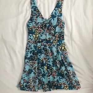 Light blue floral dress